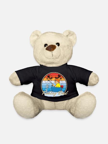 Fishing Dad Angeln Angler Vater und Sohn - Teddy - Schwarz