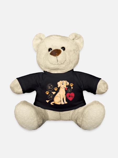 Süßer kleiner Hund mit Herz - Teddy - Schwarz