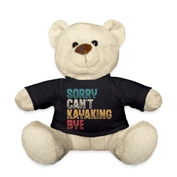 Kayak Kayaker Kayaker - Teddy Bear - black - Front