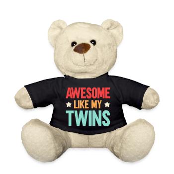 Fantastique comme mes jumeaux - Nounours - noir - Devant