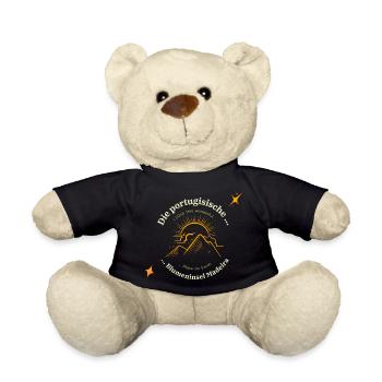 Die portugische Blumenisel Madeira - Geschenk - Teddy - Schwarz - Vorne
