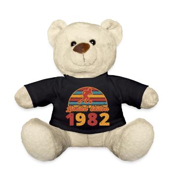 Football player Football footballer birthday 1982 - Teddy Bear - black - Front