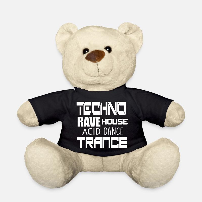 Techno Trance Tanz - Teddy - Schwarz