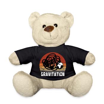 GRAVITATION PLANETE TERRE VINTAGE SUNSET - Nounours - noir - Devant