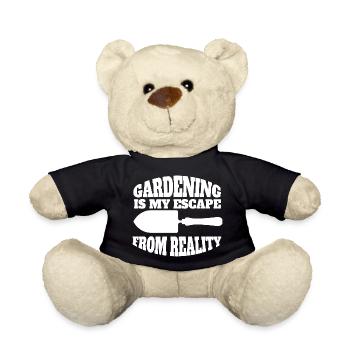 Gardener Orchard Hobby Gardener Gift Garden - Teddy Bear - black - Front
