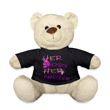Her body her choice - Teddy Bear - black - Front