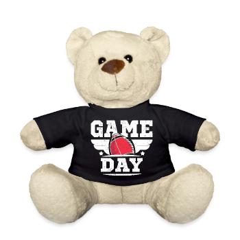 Game Day Football Season Funny Men Women Team - Nounours - noir - Devant