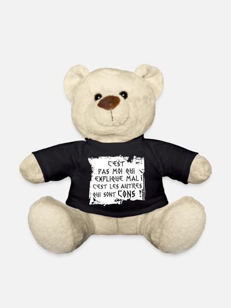 C''est pas moi c'est les autres qui sont cons ! - Nounours - noir