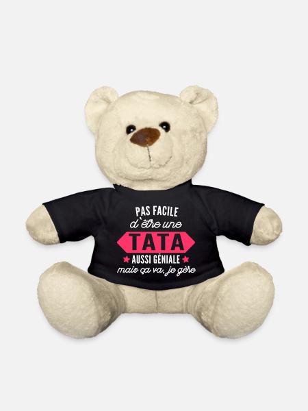 tata géniale - Nounours - noir