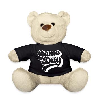 Spieltag Fußballliebhaber Sport Fan Fußball Saison - Teddy - Schwarz - Vorne