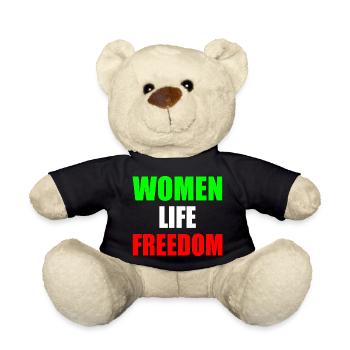 Women life freedom - Teddy Bear - black - Front