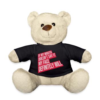 my face definitely will - Teddy - Schwarz - Vorne