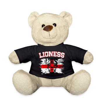 Équipe d’Angleterre de football Pays Flag Football - Nounours - noir - Devant