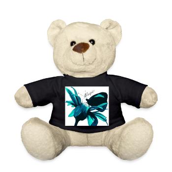 Teal Magische Blume Druck - Teddy - Schwarz - Vorne