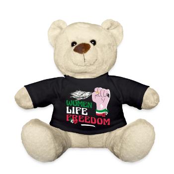 Cute Iranian Women - Women Life Freedom - Teddy Bear - black - Front