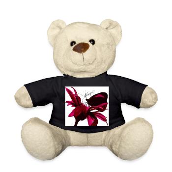 Magischer Schmetterling rot - Teddy - Schwarz - Vorne