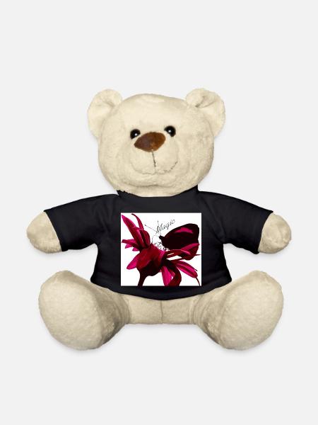 Magischer Schmetterling rot - Teddy - Schwarz