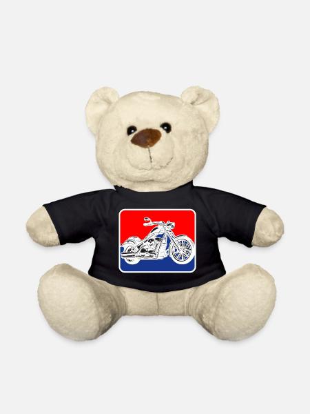 Chopper american Motorrad Logo - Teddy - Schwarz