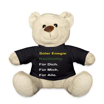 Solar Enegie für alle. Autarker Solarstrom Speiche - Teddy - Schwarz - Vorne