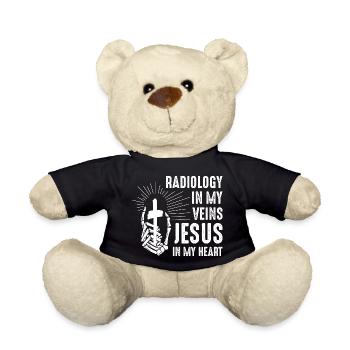Radiology In My Veins Jesus In My Heart Rad Tech R - Teddy - Schwarz - Vorne