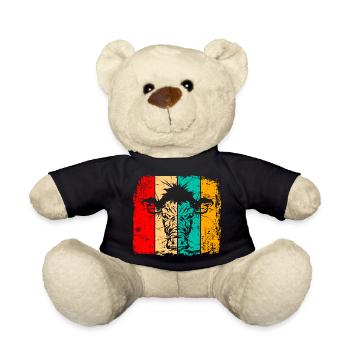 Kuh retro - Teddy - Schwarz - Vorne