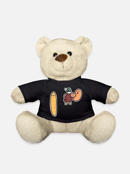Duck with Bread Meme - Teddy Bear - black