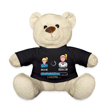 Internal loading doctor humor future doctor - Teddy Bear - black - Front
