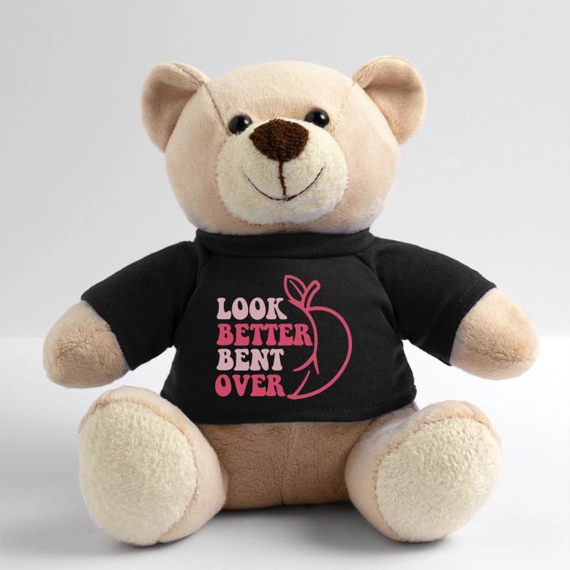Design with Fruit and Motivational Text Teddy Bear