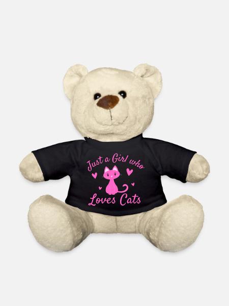 Funny Cat T-shirt for Granny - Teddy Bear - black