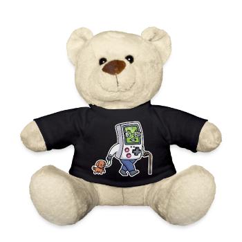 Retrogaming Lustige Videospiele Tragbarer Humor Gamer - Teddy - Schwarz - Vorne
