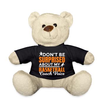 Voix de l’entraîneur de basketball - Nounours - noir - Devant