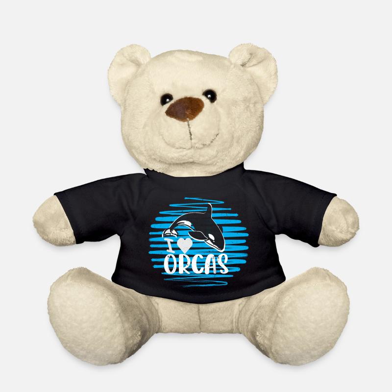 Orcas sind mein Geisttier - Teddy - Schwarz