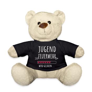 Jugendfeuerwehr Freiwillige Feuerwehr Geschenk - Teddy - Schwarz - Vorne