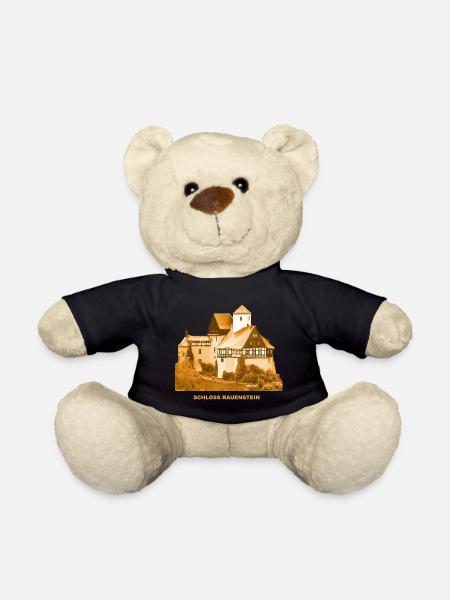 Rauenstein Schloss Pockau Erzgebirge Sachsen - Teddy - Schwarz