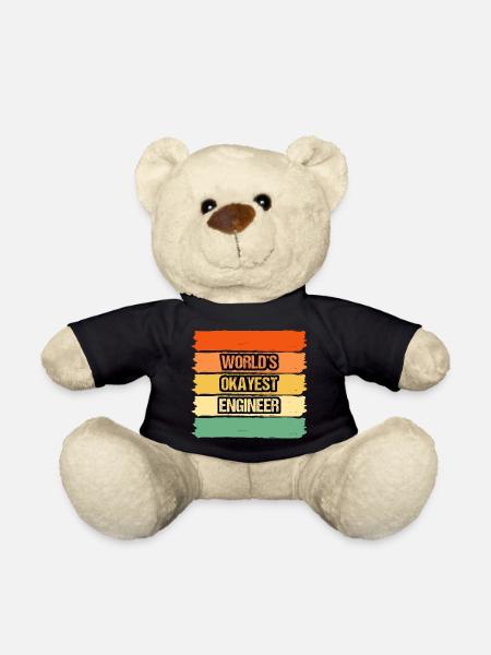 Okayster Ingenieur der Welt Inspirierendes Design - Teddy - Schwarz