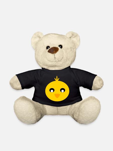 Chick face - Teddy Bear - black