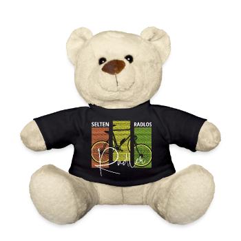 Radler selten radlos Geschenk - Teddy - Schwarz - Vorne