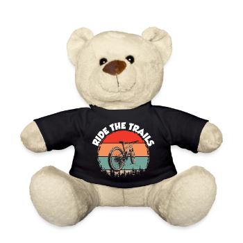 Mountainbiker Fahrrad Radsport - Teddy - Schwarz - Vorne