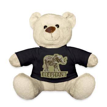 Éléphant - Nounours - noir - Devant