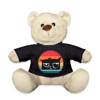 Meilleure chemise de chat jamais grincheux chat en détresse - Nounours - noir - Devant