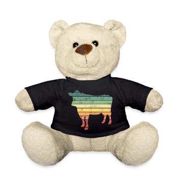 Cow Cows - Teddy Bear - black - Front