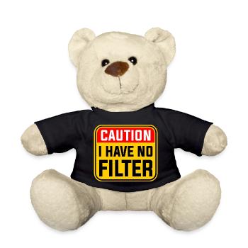 Achtung, ich habe keinen Filter - Teddy - Schwarz - Vorne