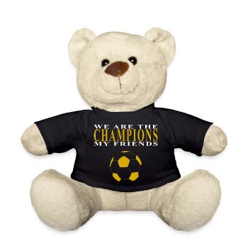 Wir sind der Champion, Fußball, Couleur oder - Teddy - Schwarz - Vorne
