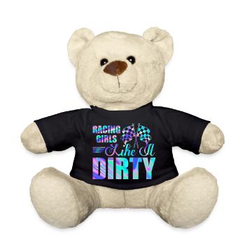 Racing Girls Like It Dirty Drag Racer Muscle Car - Teddy - Schwarz - Vorne