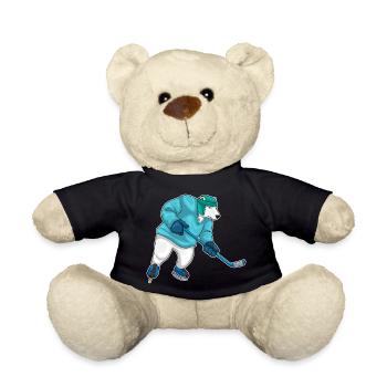 Polar Bear Ice Hockey Ice Hockey Stick - Teddy Bear - black - Front