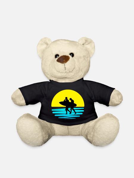 surf, spot de surf, surfing - Nounours - noir