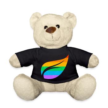 Gay Pride Parade LGBTQ+ Rainbow Flag Body Positive - Teddy - Schwarz - Vorne