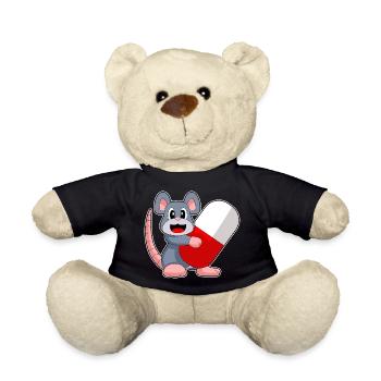 Médecine du médecin de la souris - Nounours - noir - Devant