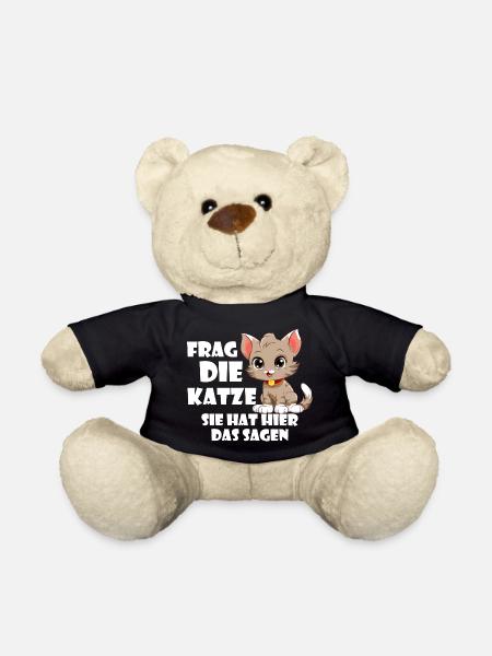 Frag die Katze - Teddy - Schwarz