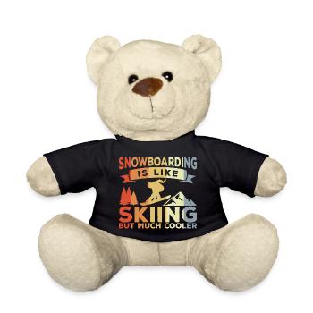 Snowboarding Witz - Teddy - Schwarz - Vorne
